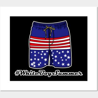 White Boy Summer (Shorts/Swimming Trunks) Design #WBS Posters and Art